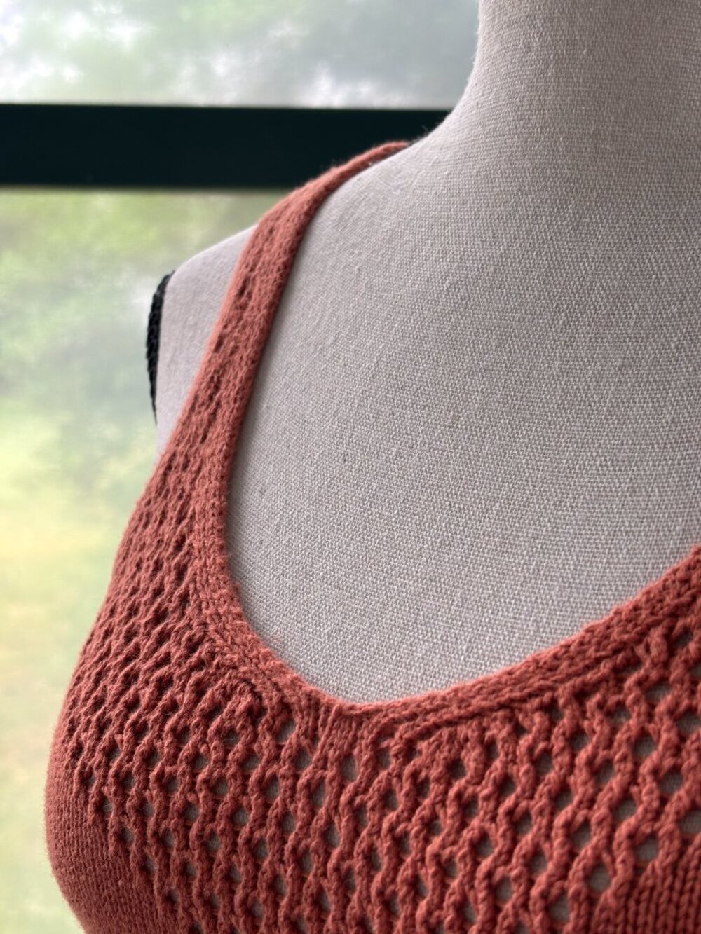 Free People Open-Back Knit Mini Dress | Terracotta | XS Petite | Like New - Picture 2 of 5